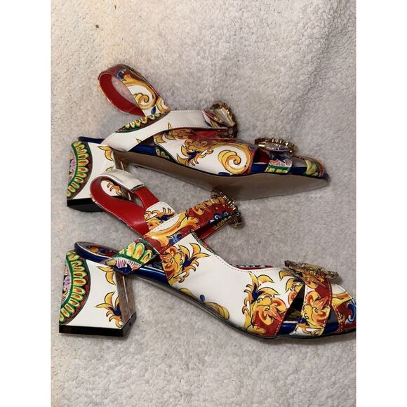 Summer Rio Multicolor Jewel-Embellished Heels - Picture 4 of 8